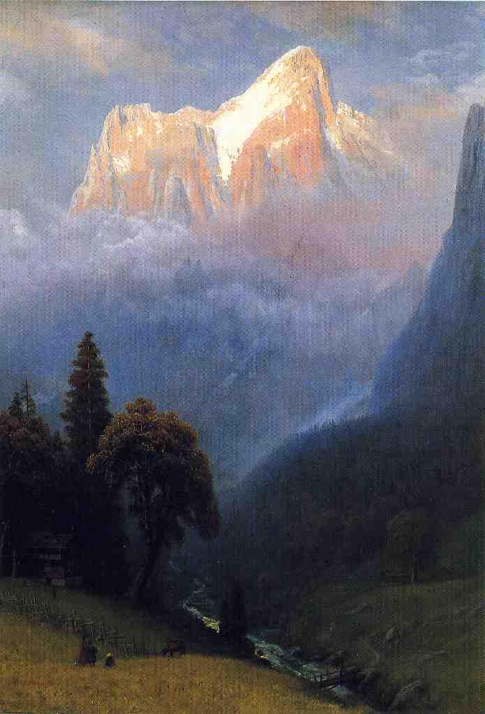 Albert Bierstadt Storm Among the Alps